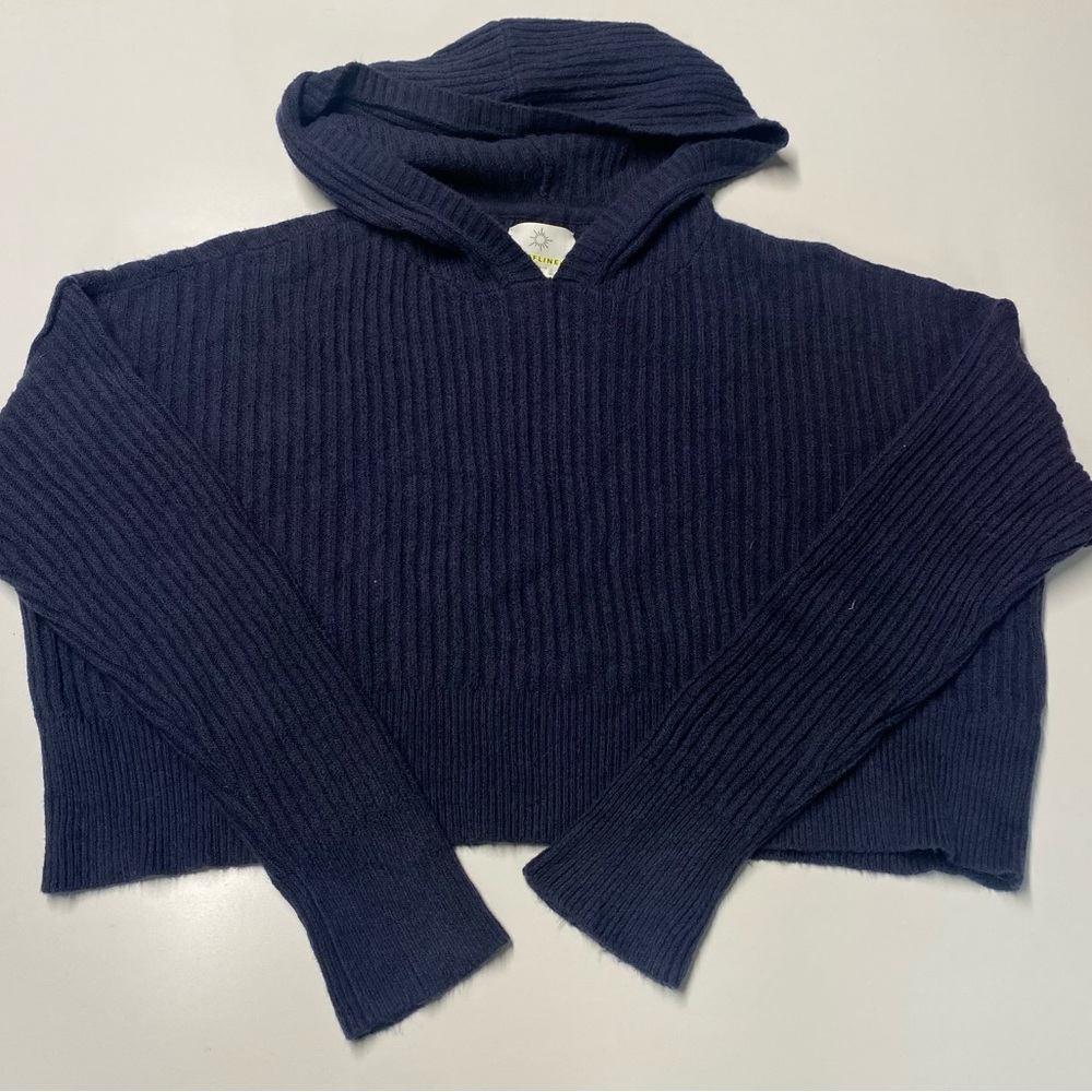 Aerie Offline Cropped Navy Sweatshirt
